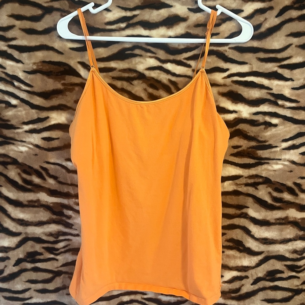 Bright Orange Spaghetti Strap Camisole